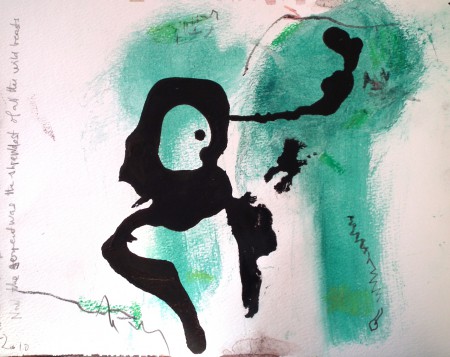 the serpent, ink on paper, 2010